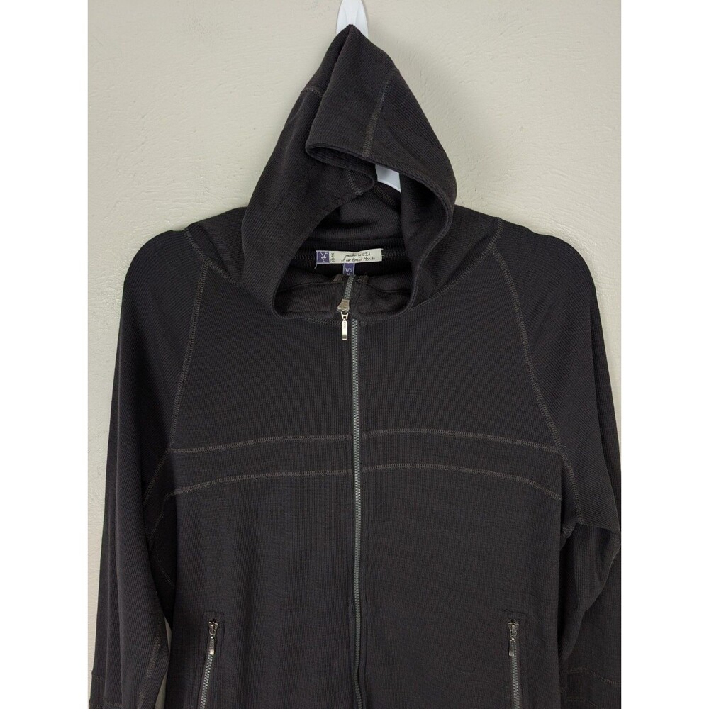 Ibex Shak Full Zip Jacket Women’s M 100% Merino Wool Made In USA Brown View 3